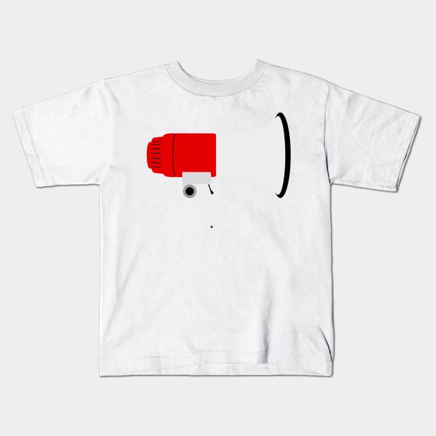 Megaphone Kids T-Shirt by rheyes